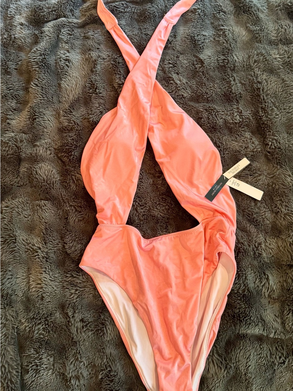 Victoria's Secret Coral Pink One-Piece Swimsuit